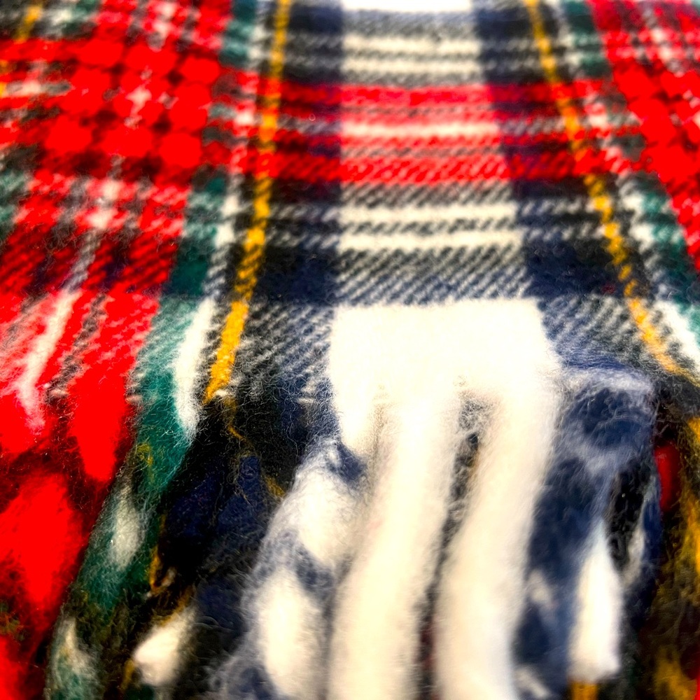 Plaid Wool Throw from Austria